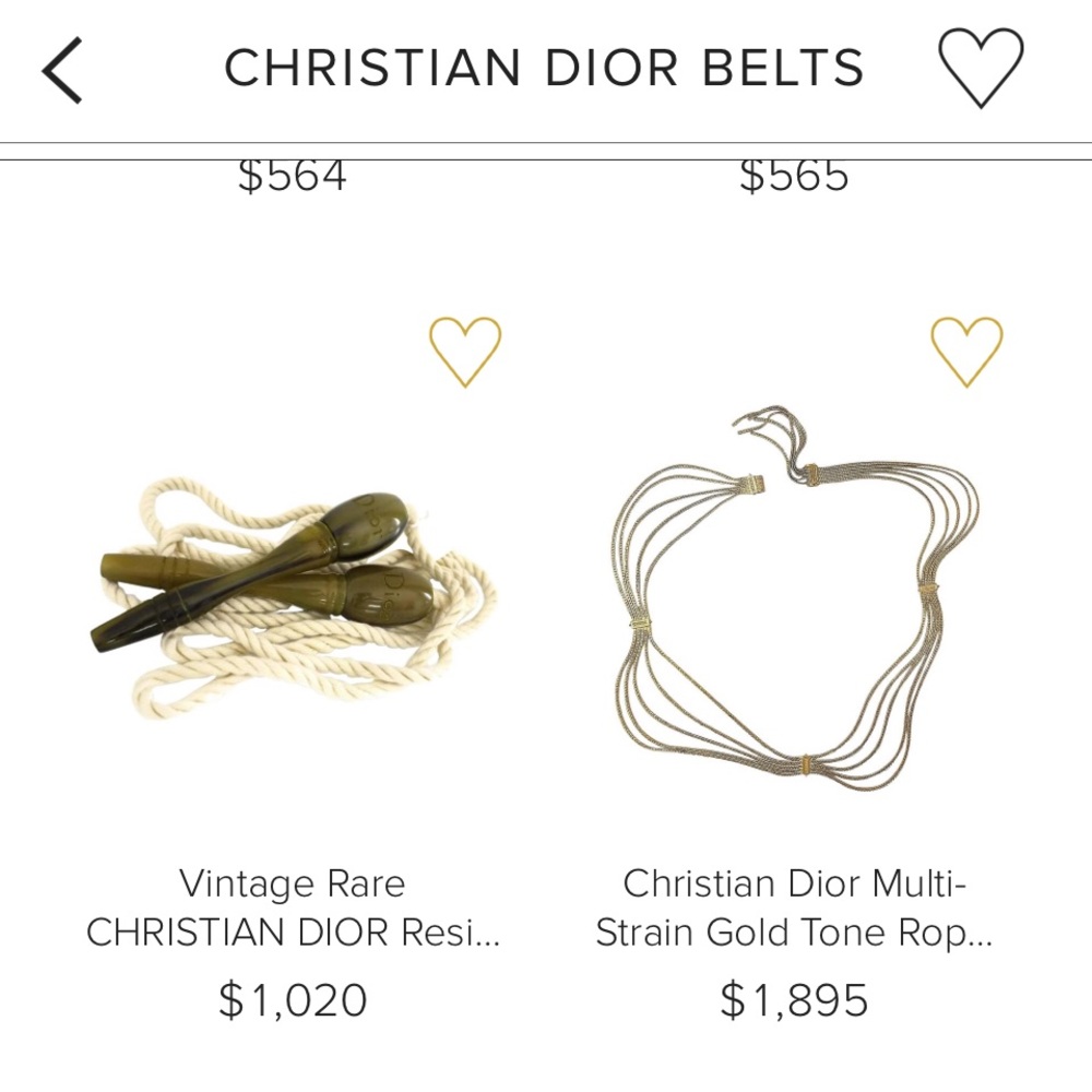 Vintage Christian Dior Gold Multi Strand Logo Medallion Curb Link Belly Chain - Picture 8 of 16